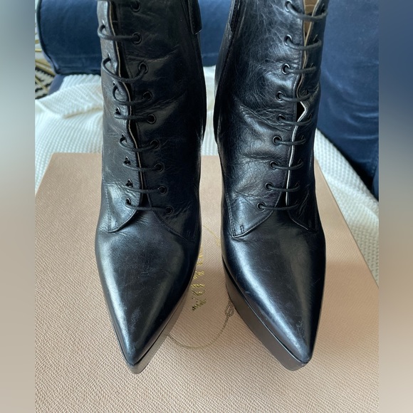 Prada Lace up Platform Stiletto Booties - Picture 3 of 8